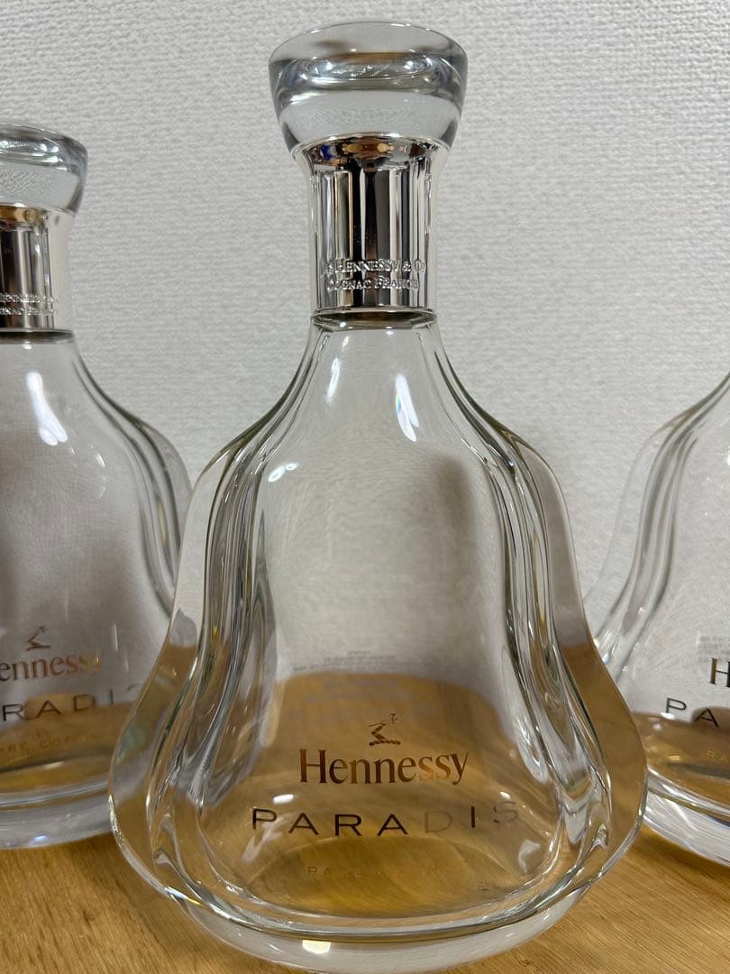 Hennessy パラディ　空き瓶3本