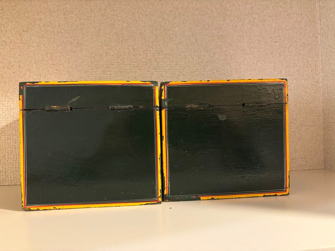 木製アンティーク　小物入れボックス