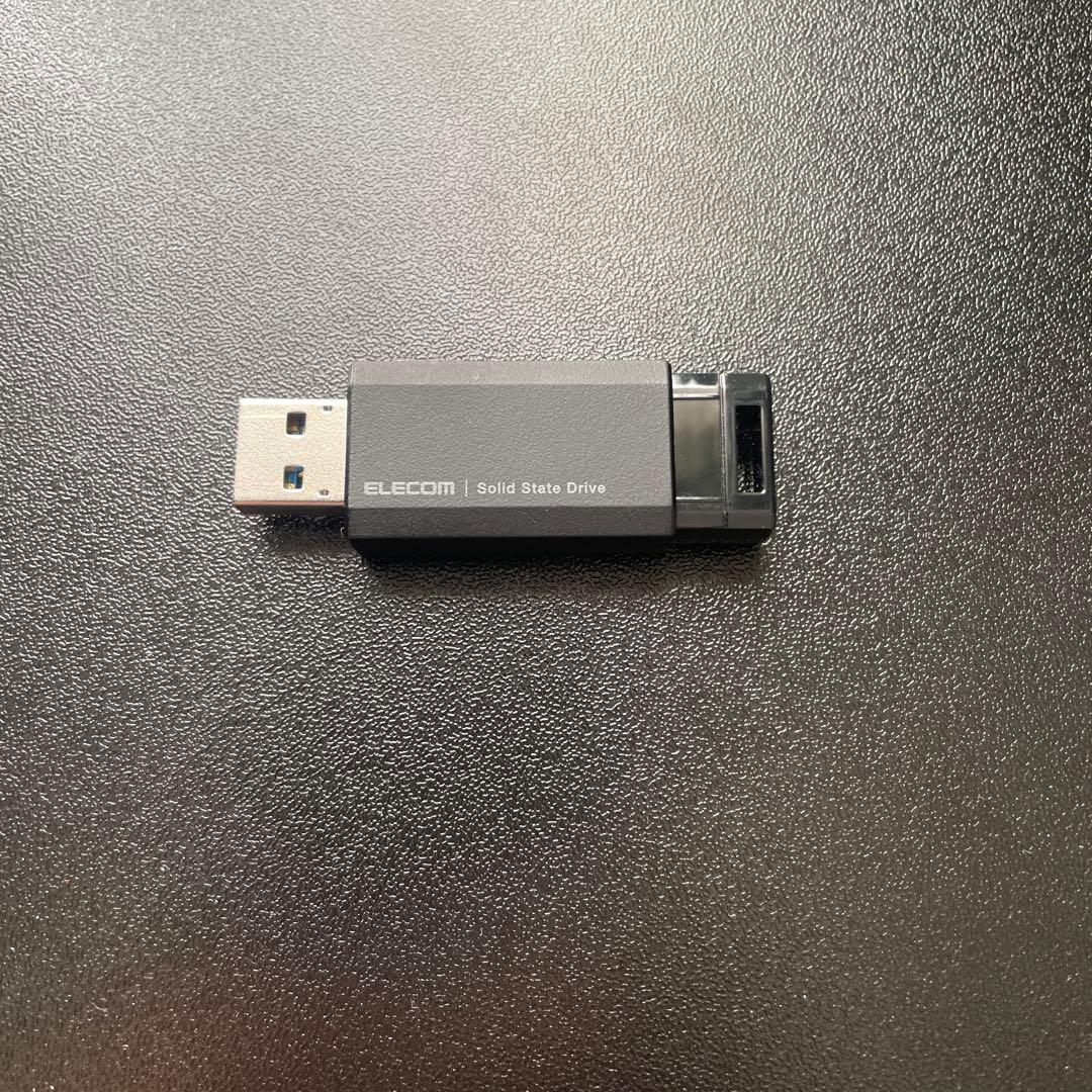 ELECOM 外付けSSD USB接続 コンパクト 500gb