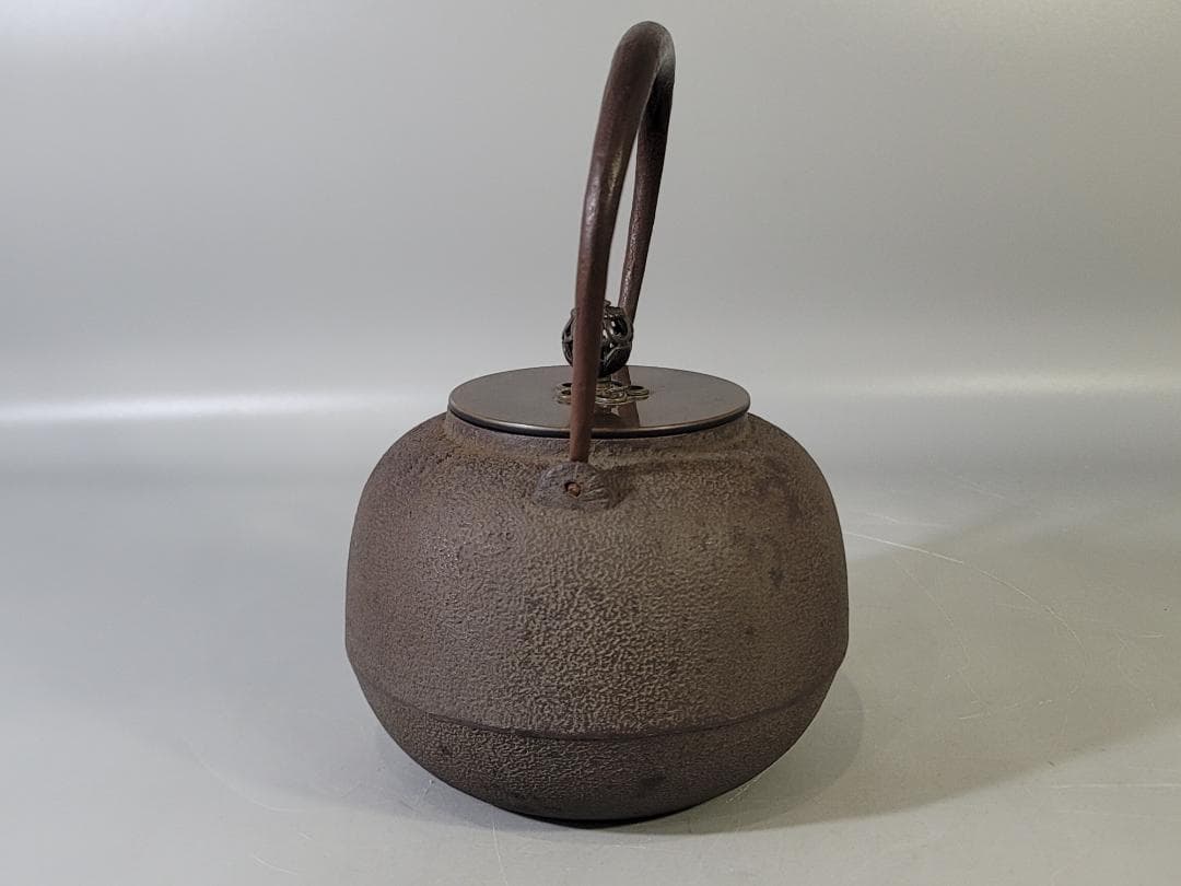 茶道具 丸鉄瓶 共箱 美品 PR045
