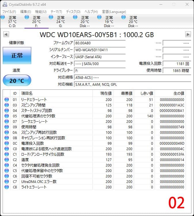 WD 内蔵型ハードディスクドライブ 1TB/2TB/3TB 合計9TB
