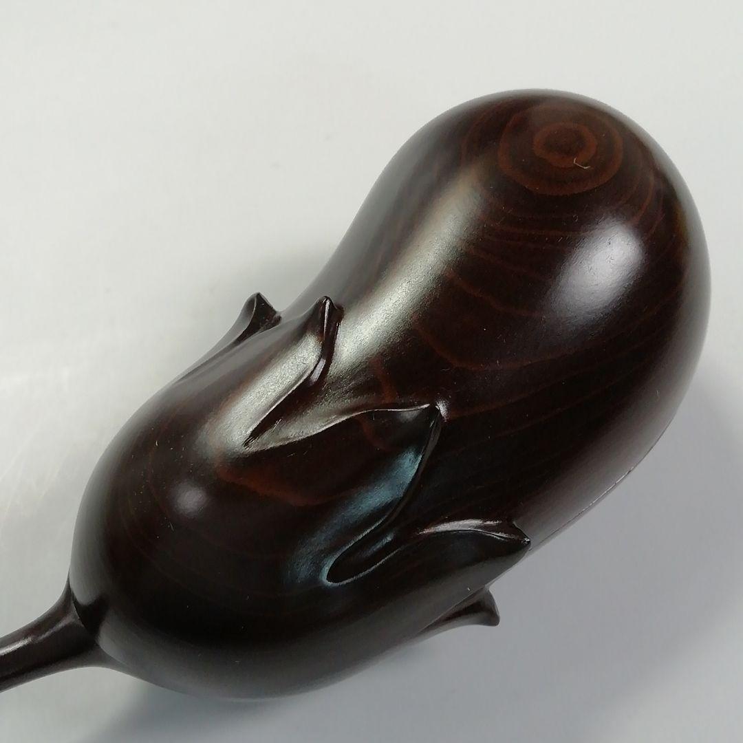 Ｓ３５２　香合　『埋木香合』『茄子』『作家物　在銘』　共箱　茶道具