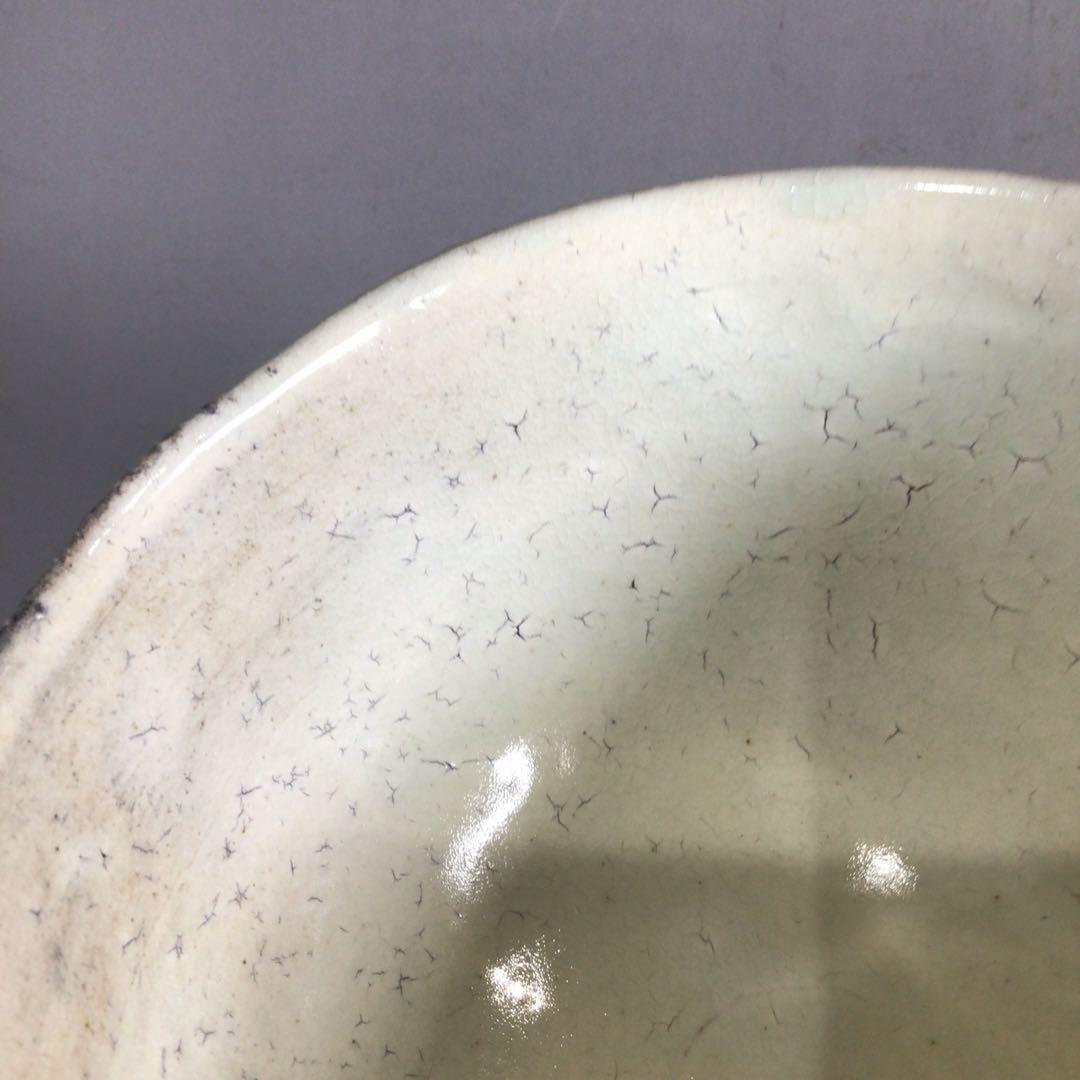 Ｐ１６０　茶碗　『萩焼』『煌雪窯　清水啓功造』『白萩茶碗』　抹茶碗　共箱　茶道具