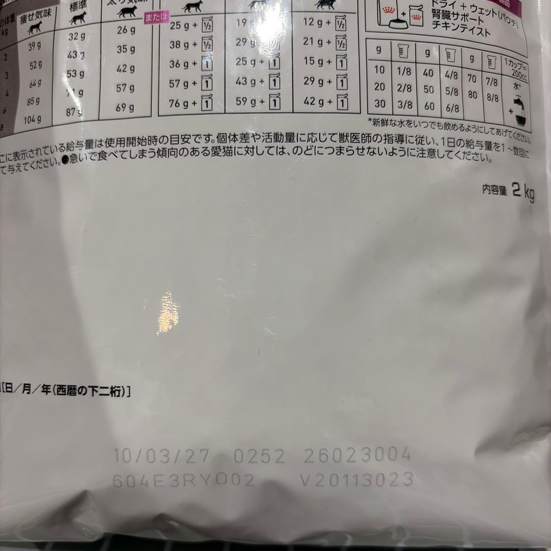 腎臓サポート　猫用食事療法食