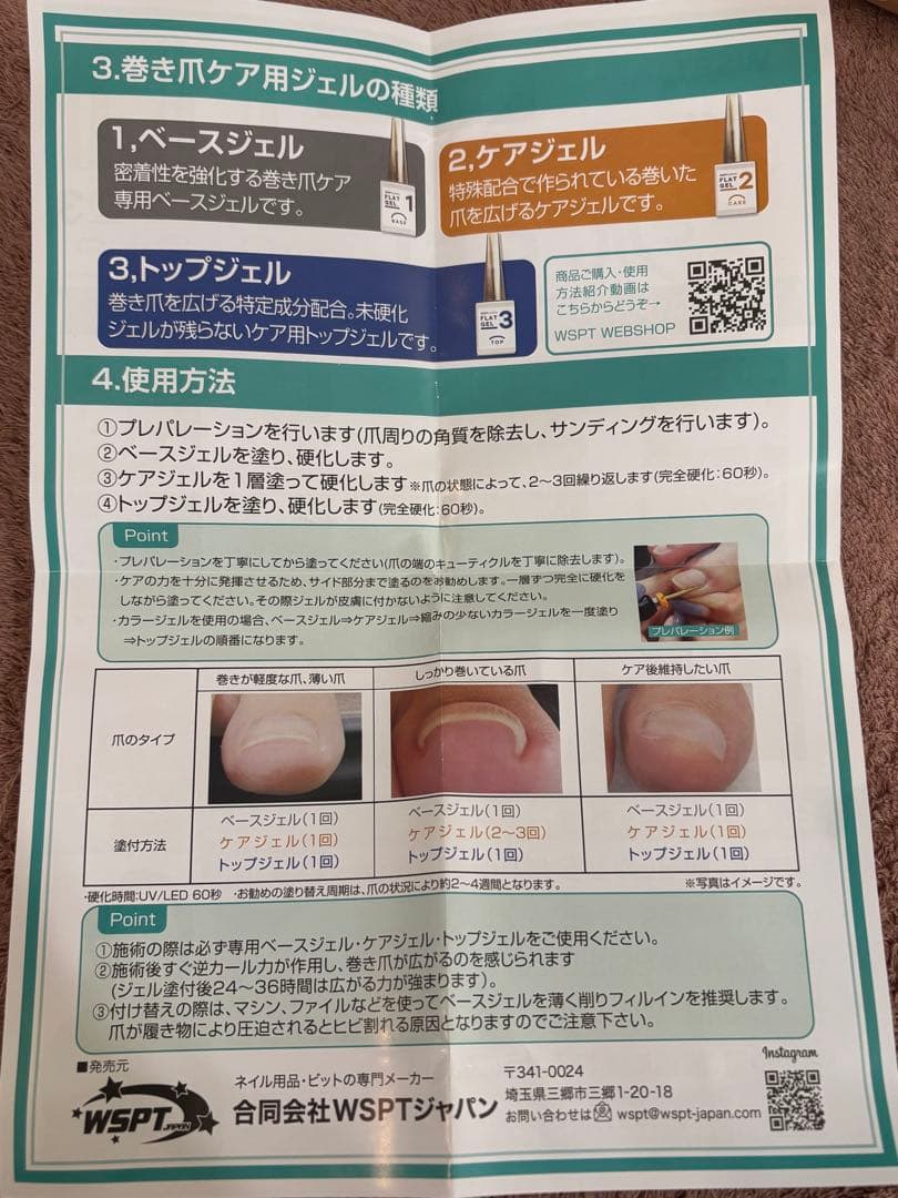 WSPT FLAT GEL フラットケアジェル　セット