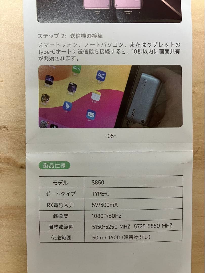 IIano ワイヤレスHD送信機・受信機キット