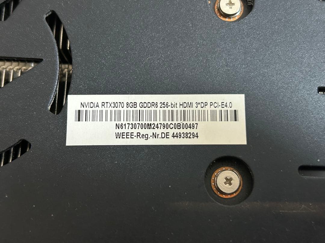 グラフィックボード・グラボ・ビデオカード NVIDIA GeForce RTX 3070 Manli