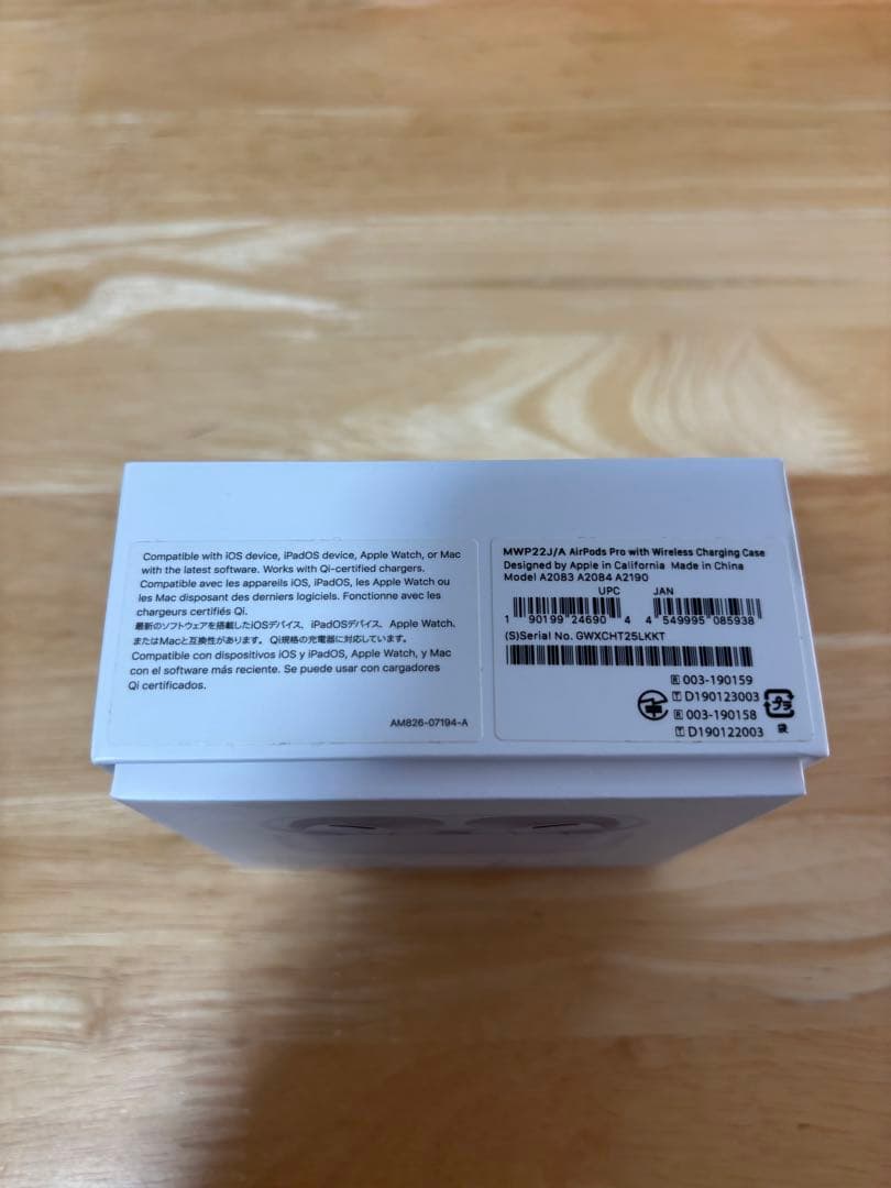 【ジャンク品】Apple AirPods Pro 第1世代（ケース・両耳セット）