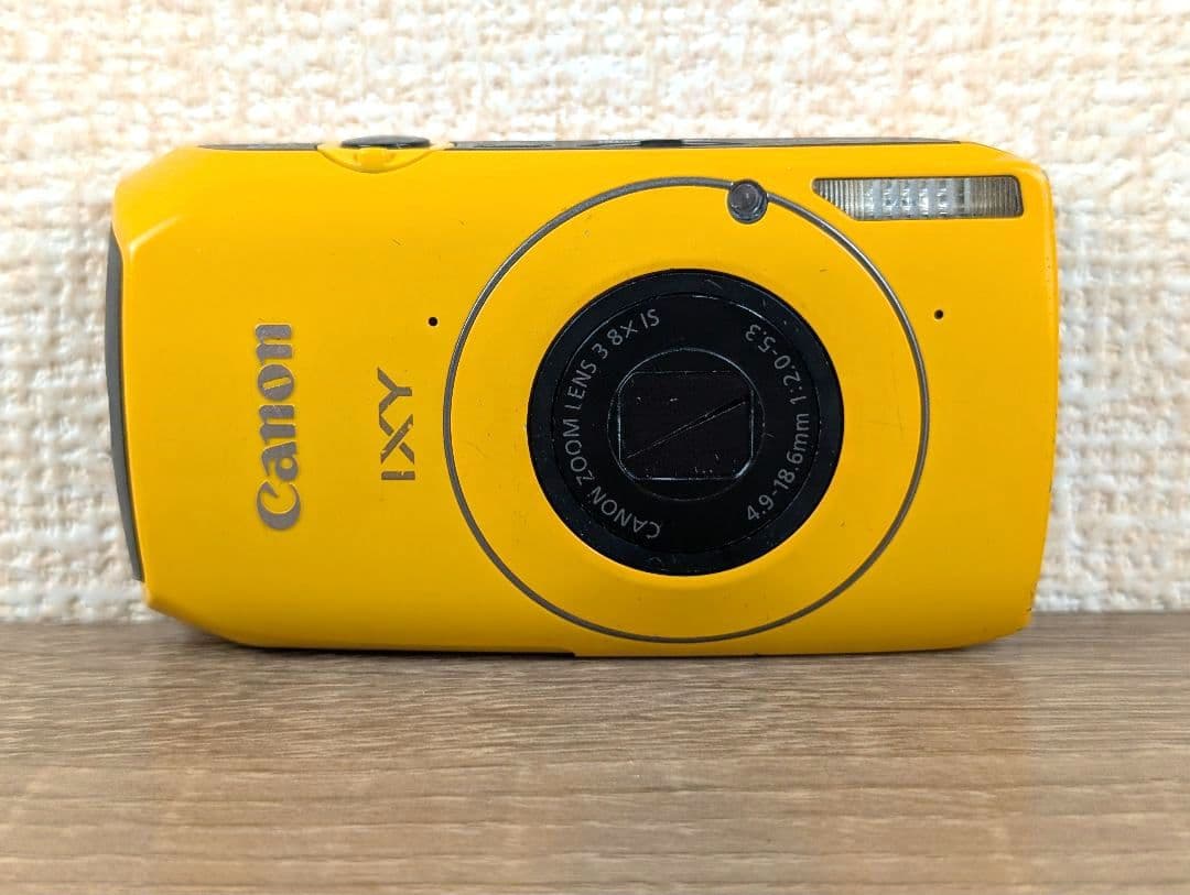 【ジャンク品】Canon IXY 30S イエロー コンパクトデジタルカメラ