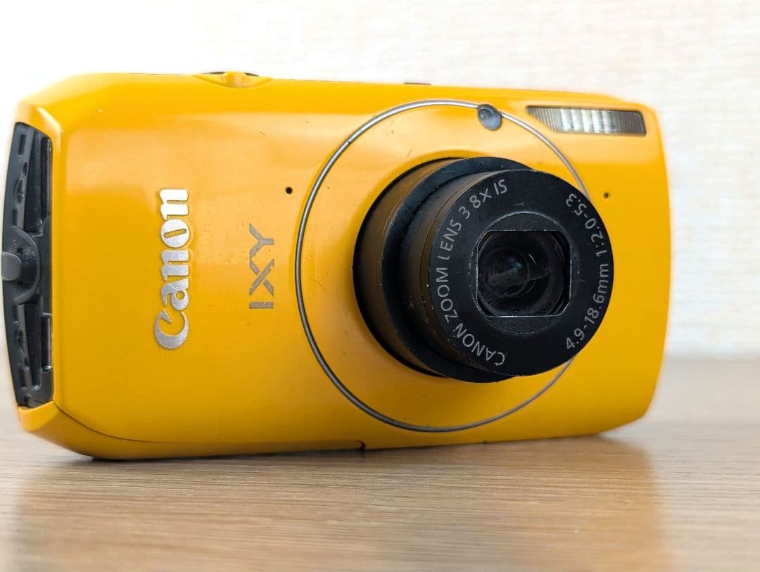 【ジャンク品】Canon IXY 30S イエロー コンパクトデジタルカメラ