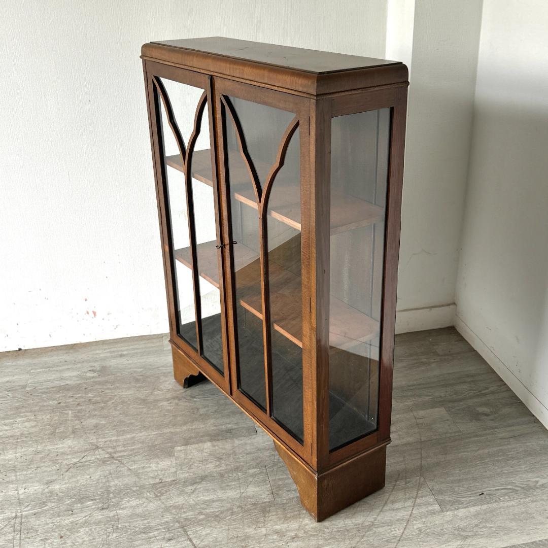 イギリス アンティーク家具 ディスプレイ キャビネット 1930年頃 999A