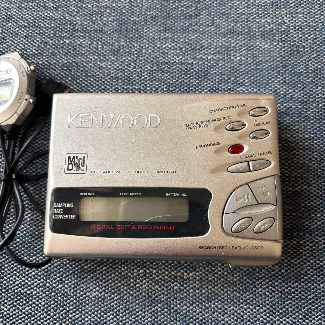 KENWOOD ポータブルMDレコーダー DMC-G7R ジャンク品