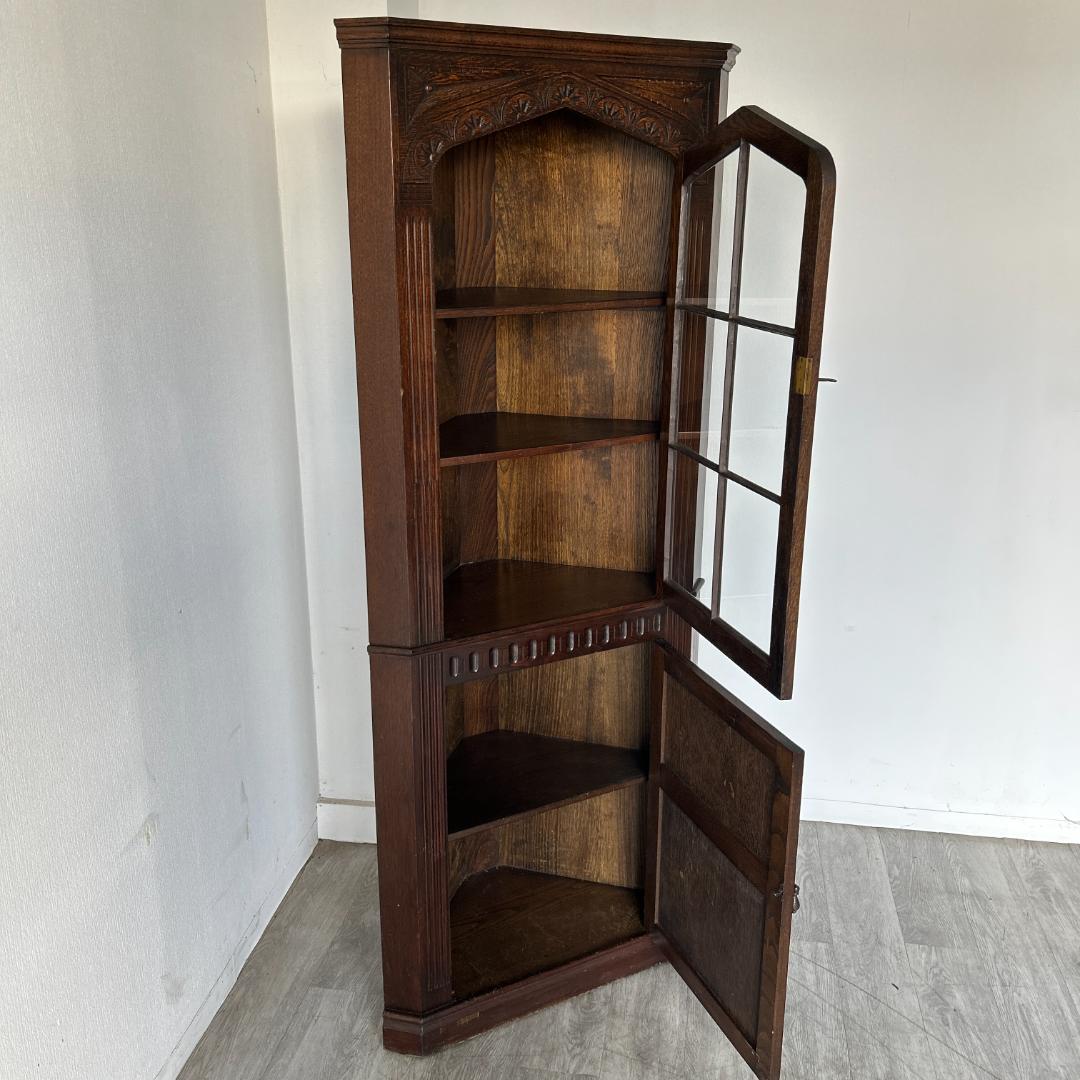 イギリス アンティーク家具 コーナーキャビネット 1930年頃 961A