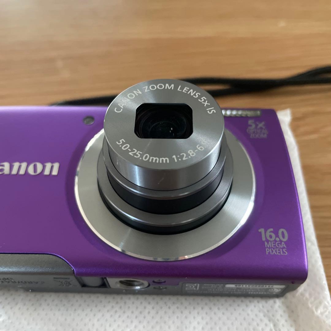 Canon A3500 IS デジタルカメラ デジカメ パープル 箱付