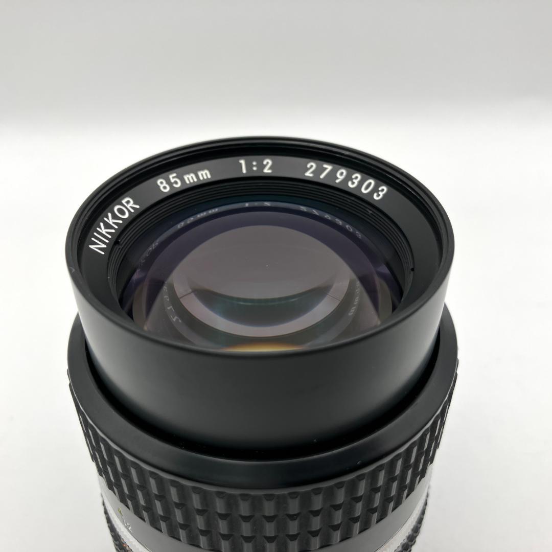 美品 Nikon Ai-S NIKKOR 85mm F2 単焦点レンズ
