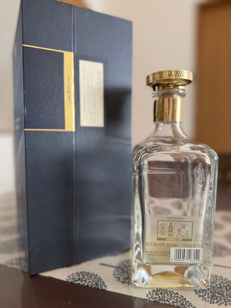 JohnWalker&SonsKING E V 750ml空瓶&化粧箱
