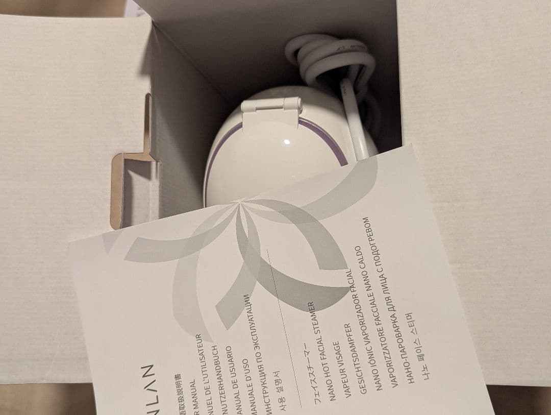【説明書・コットン付】ANLAN 温冷美顔器 PRO＆スチーマー セット