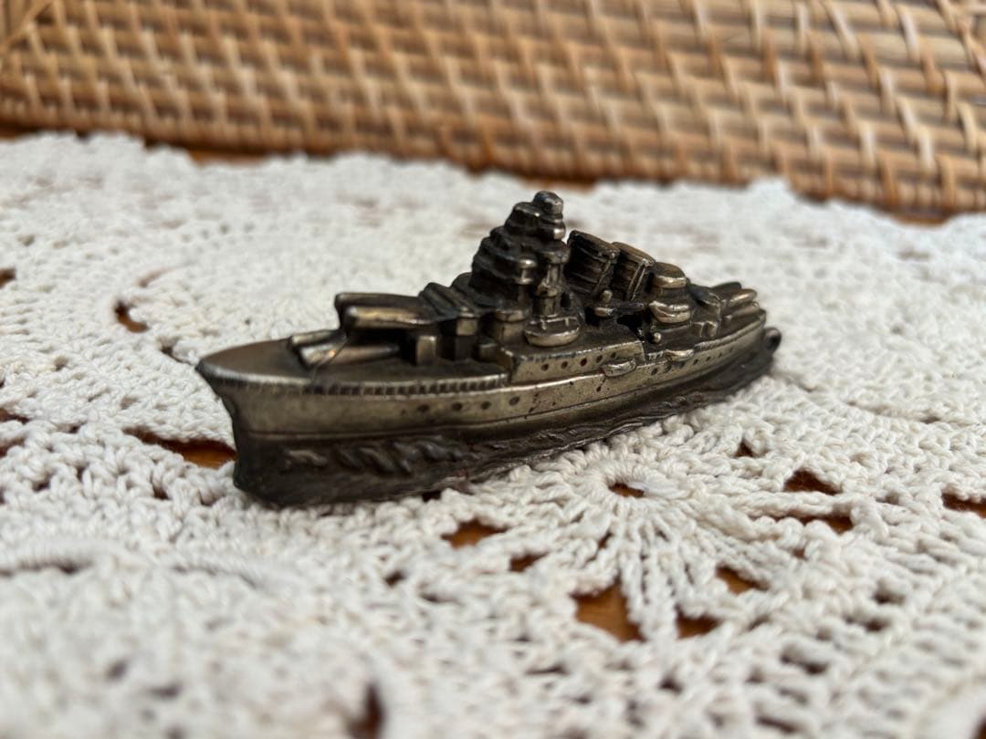 希少 戦前 グリコ おまけ 軍艦文鎮　特製懸賞品 レア