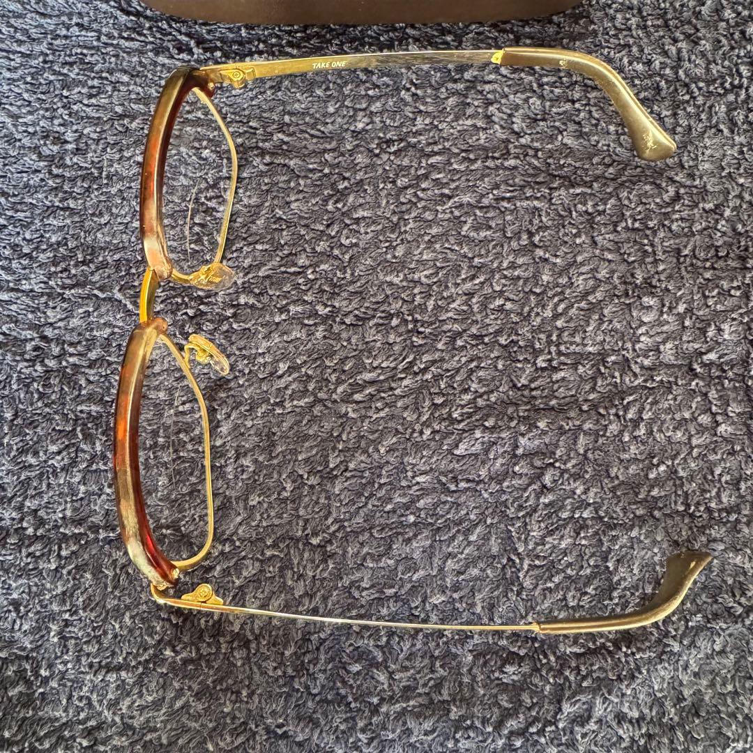 値引き　本鼈甲フレームメガネ　TAKE ONE vintage eyewear