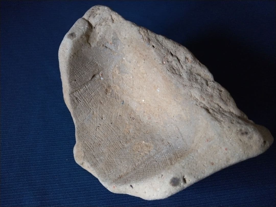 白鳳時代　複弁蓮華文鐙瓦　骨董　古美術　仏教美術　茶道具　土器　須恵器　発掘品