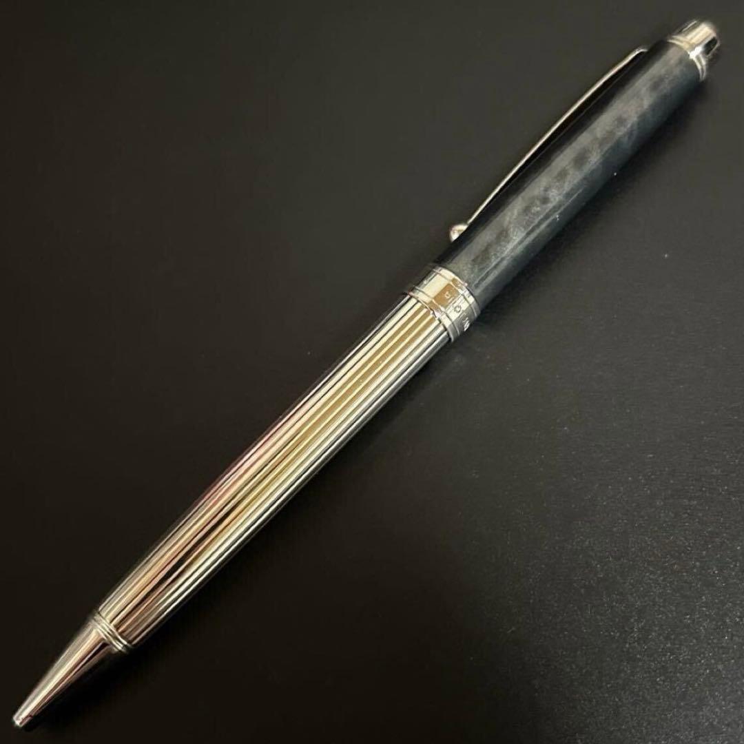 パイロット グランセ ロジウム メッキ プレート シルバー ボールペン