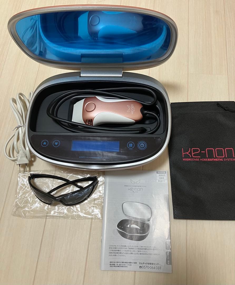 ケノン KE-NON ver8.6 フラッシュ式脱毛器 ピンクゴールド