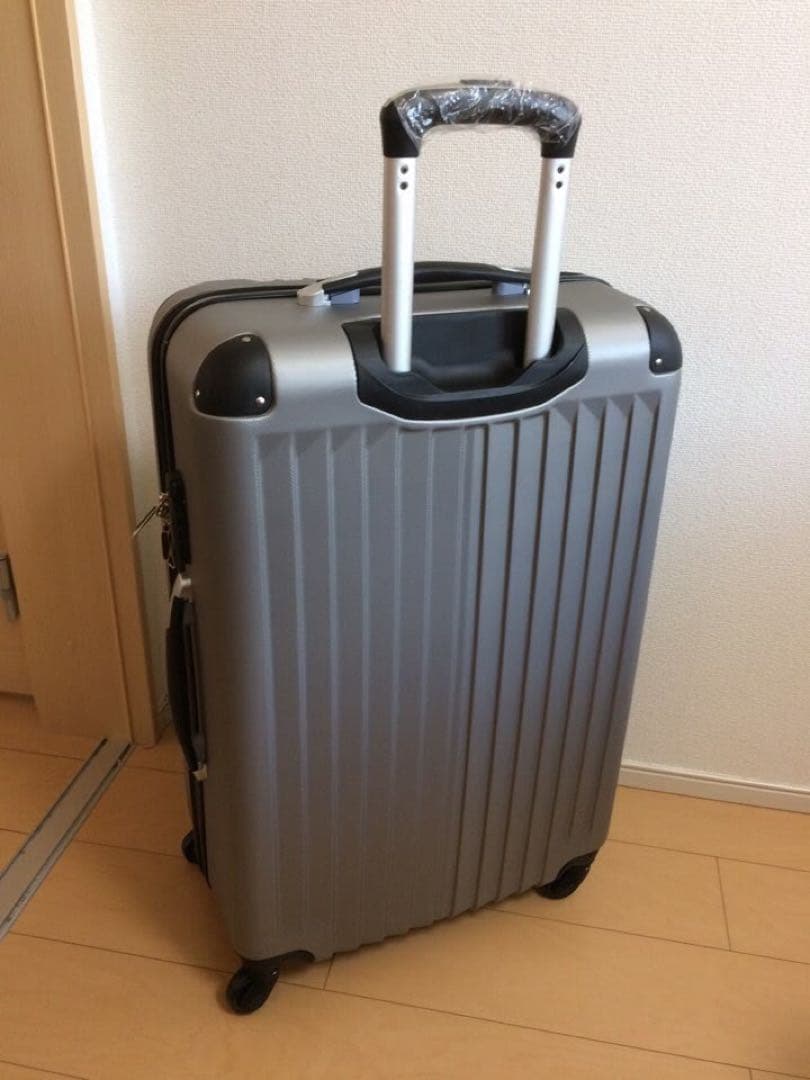 軽量スーツケースL 伸縮ハンドル２段階グレー