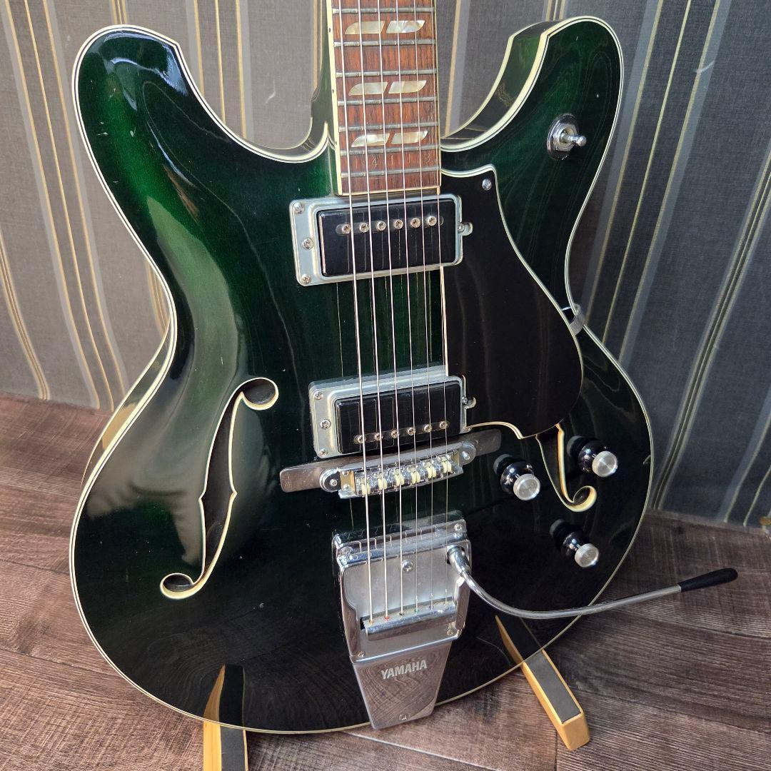激レア 1970年頃 セミアコ　YAMAHA ヤマハ　SA-50 グリーン　緑