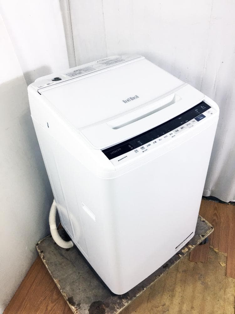 ★日立 8kg 洗濯機【BW-V80E-W】GC19