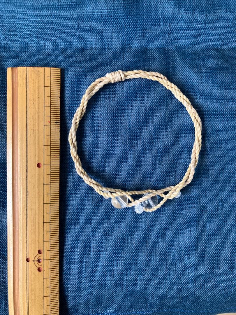 ♦︎精麻✖️本水晶 ブレスレット 20cm