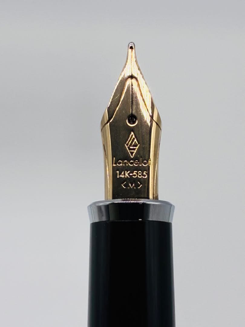 美品 ランスロット 万年筆　14k 585 M