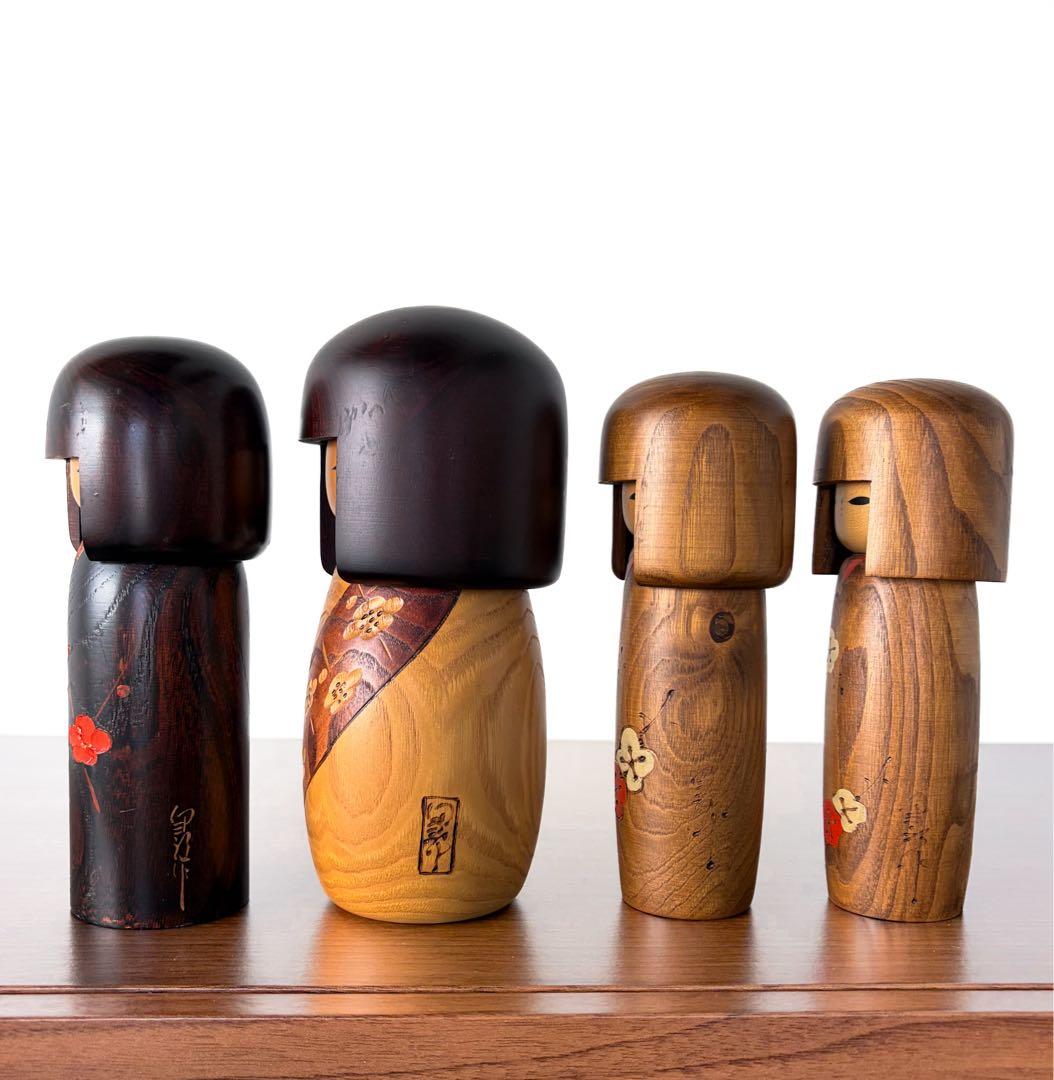 創作 こけし セット まとめ まとめて レトロ 卯三郎 季 kokeshi 人形