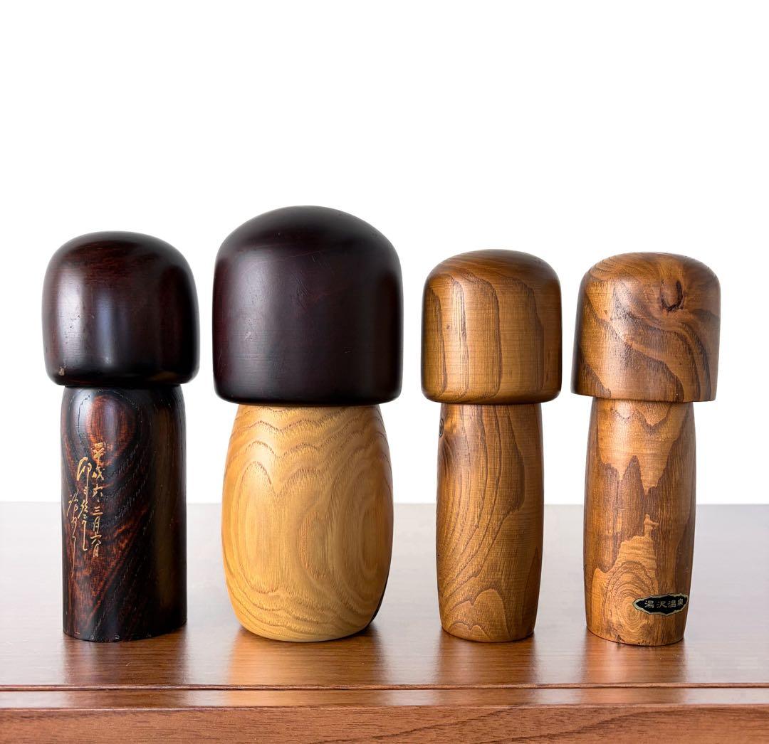 創作 こけし セット まとめ まとめて レトロ 卯三郎 季 kokeshi 人形
