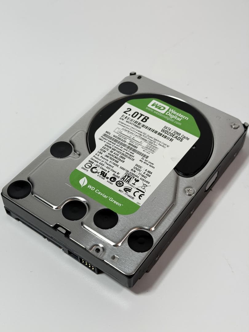 Western Digital WD20EADS 2TB　4本セット