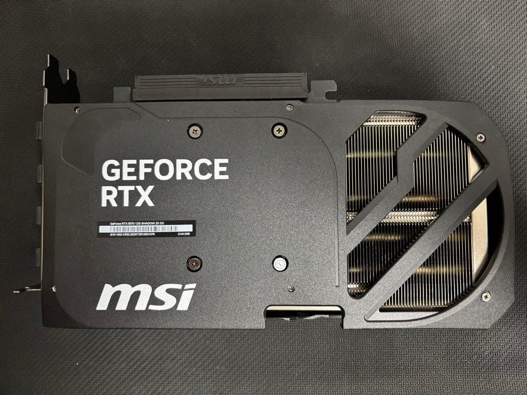 グラフィックボード・グラボ・ビデオカード MSI GeForce RTX 5070 12G SHADOW 2X OC
