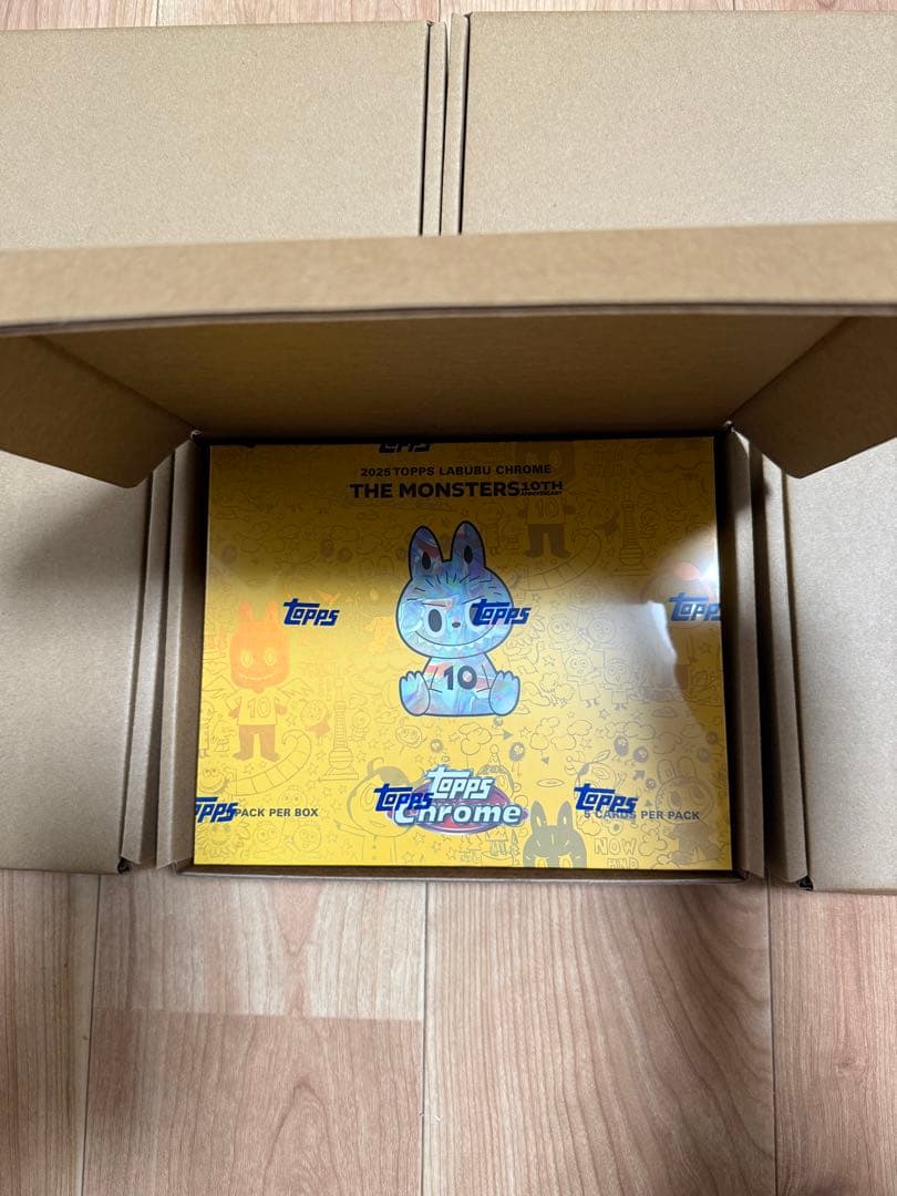 Topps Chrome 10周年記念ボックス　ラブブ　5BOX 新品未開封
