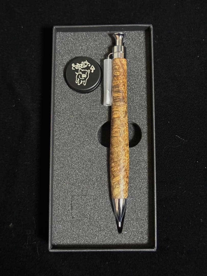 こぶた工房 シャープペンシル 極上花梨瘤 白瘤 節穴あり0.5mm