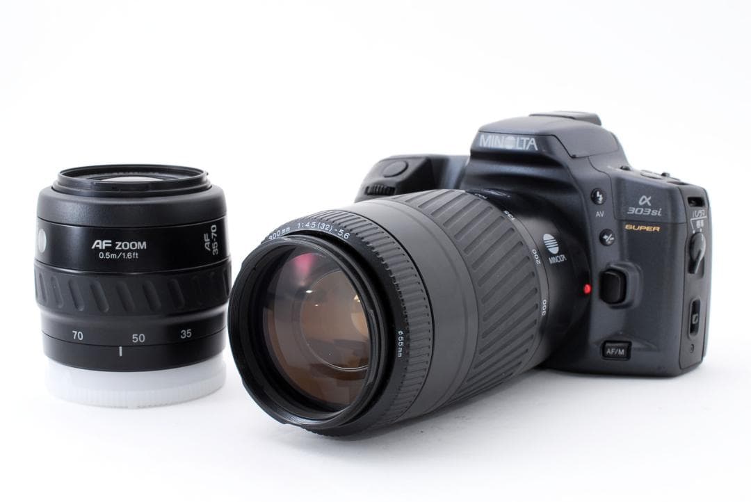 minolta α303si,zoom 35-70 ,75-300 ,d316i