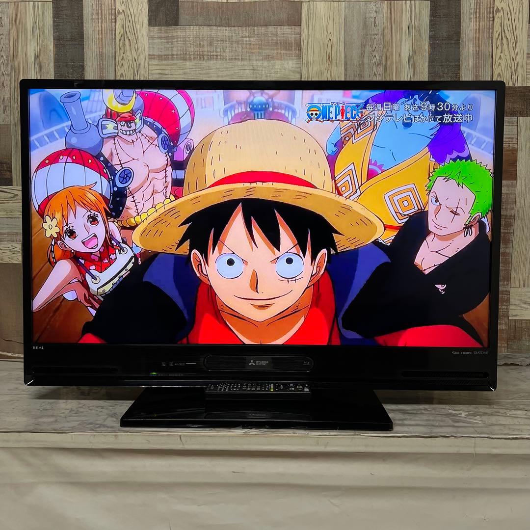 全国送料込三菱液晶40型テレビBlu-ray⇄1TBHDDレコーダーダビング可能