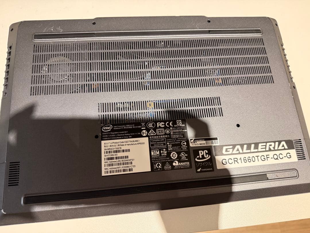 GALLERIA (ガレリア) GCR 1660TGF-QCG