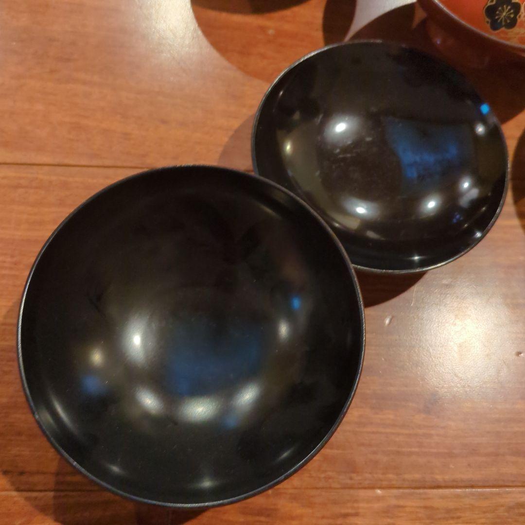 秀衡塗　お雑煮　御椀　5客セット