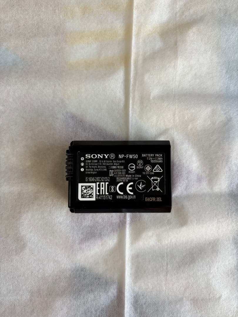 【新品未使用】SONY NP-FW50 純正バッテリー 7.2V 1020mAh