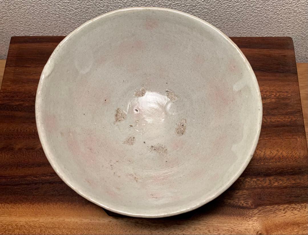 李朝 白磁茶碗 約15cm 抹茶茶碗 茶道