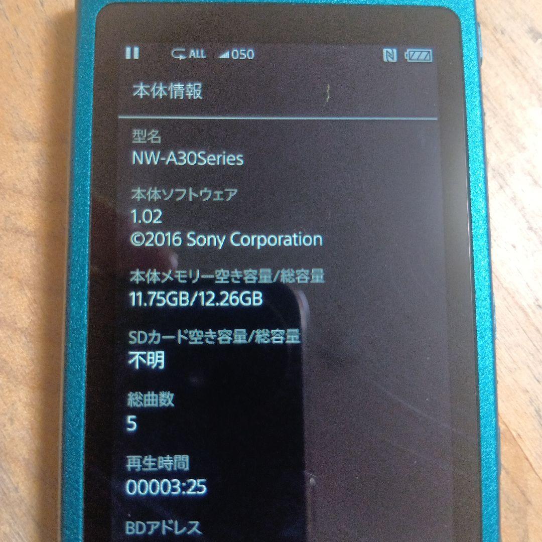 SONYウォークマン　NW-A35 16GB　動作良好美品