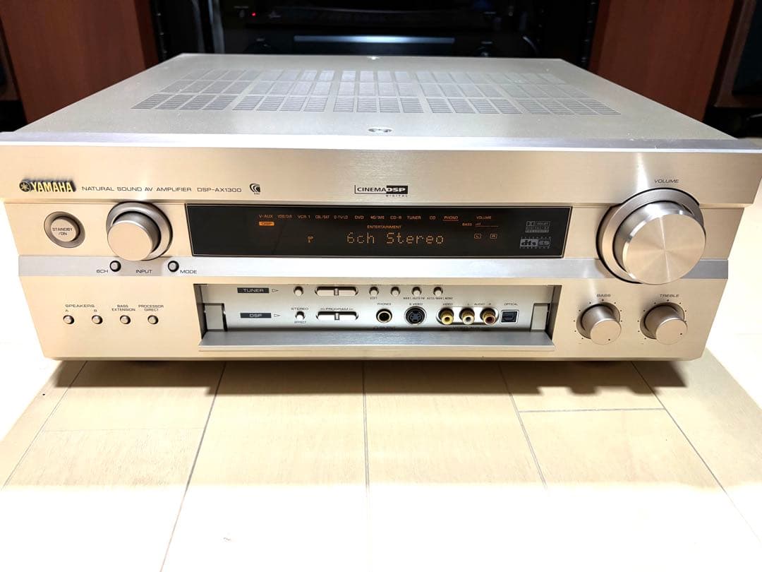 【動作済】YAMAHA 6.1ch AVアンプ DSP-AX1300リモコン付