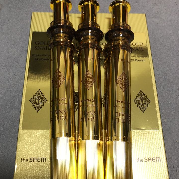 美容液 the SAEM Gold Snail Wrinkle Plumper