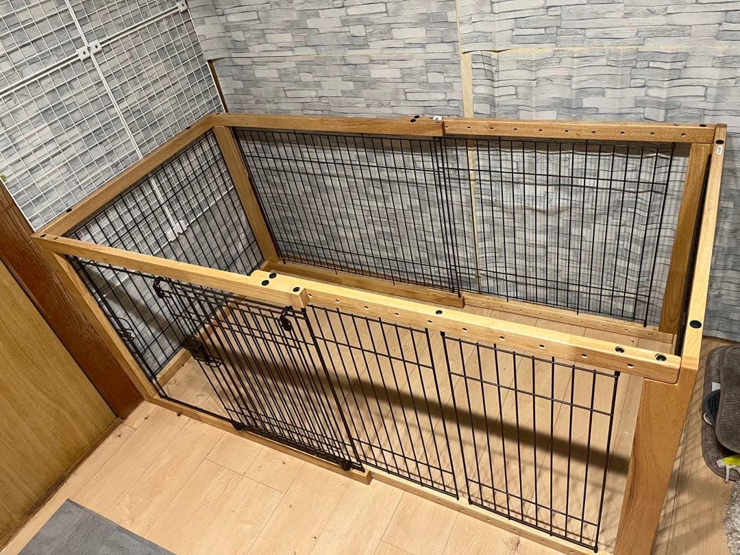 Richell 犬用ケージ 木製フレーム　小型犬　中型犬　大型犬