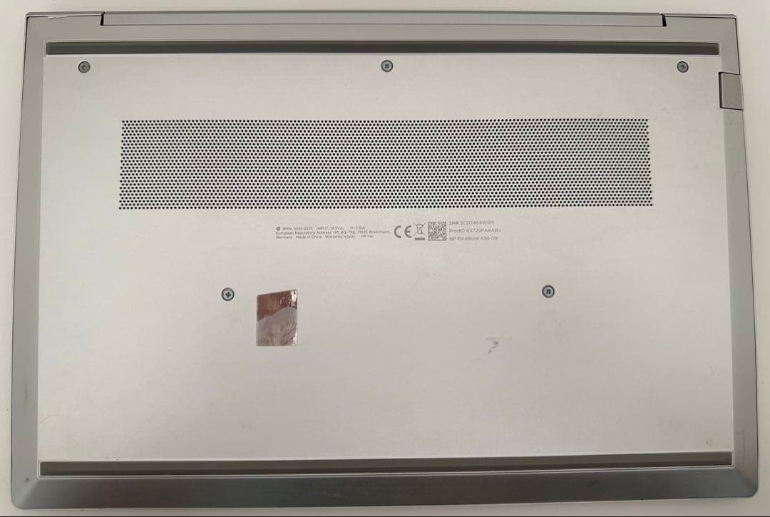 HP EliteBook 630 : メモリ16GB, SSD 256GB