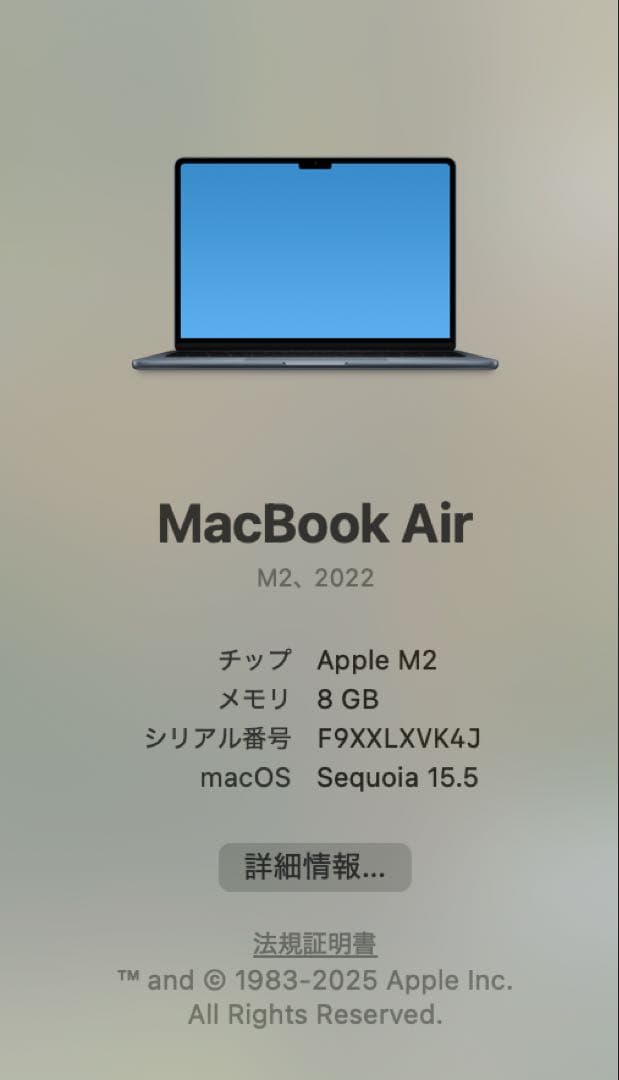 【美品】MacBook Air M2 13.6インチ ＋ Magic Mouse