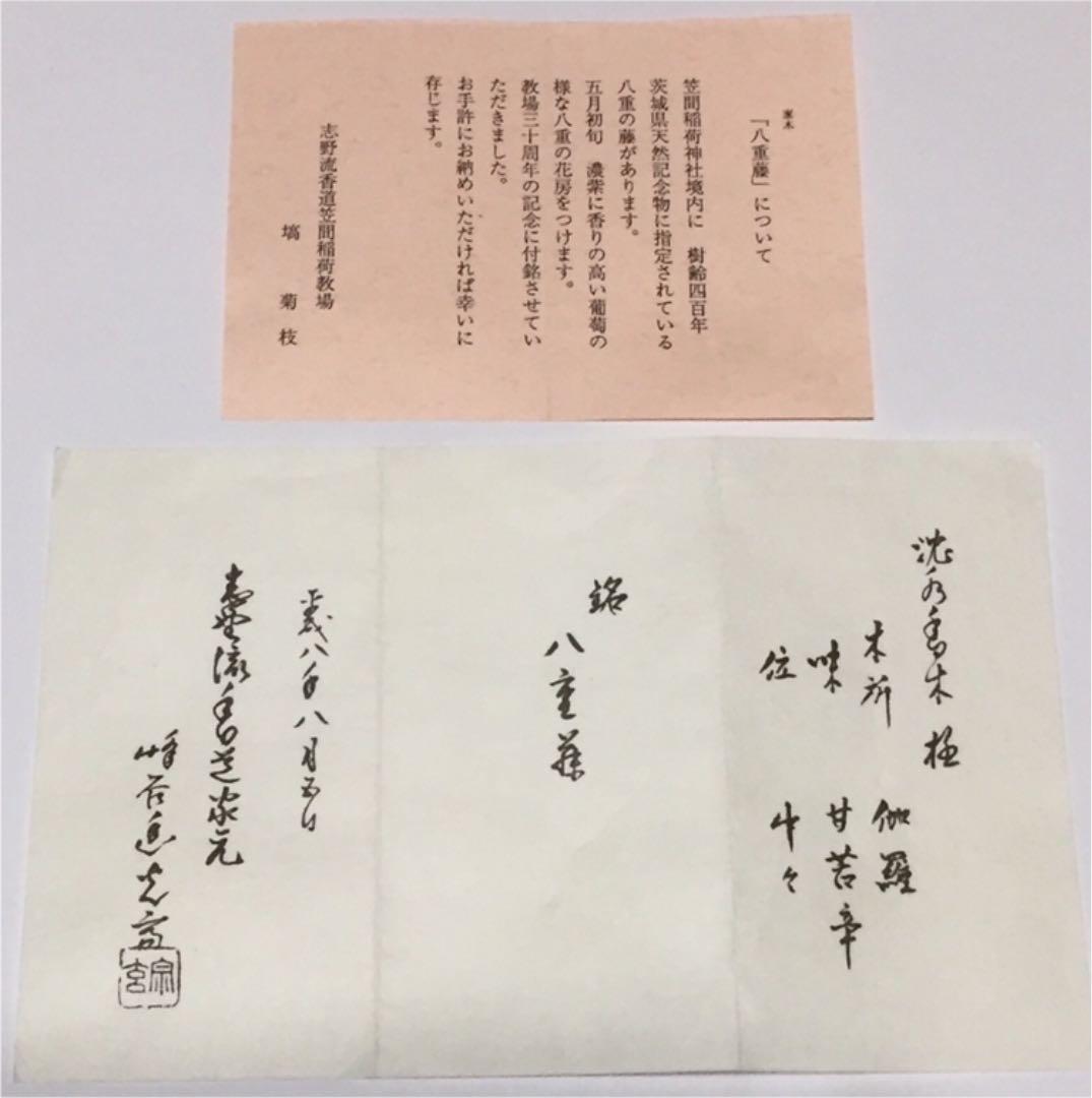 ●志野流●蜂谷宗玄銘●伽羅●八重藤●0.27g●小分け●香木●香道●聞香